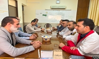 در هفته صلیب سرخ و هلال احمر آتش نشانان لارستان به دیدار امدادگران رفتند