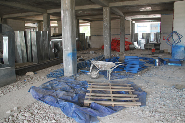 گزارش تصویری ادامه عملیات احداث ساختمان جدید شهرداری لار