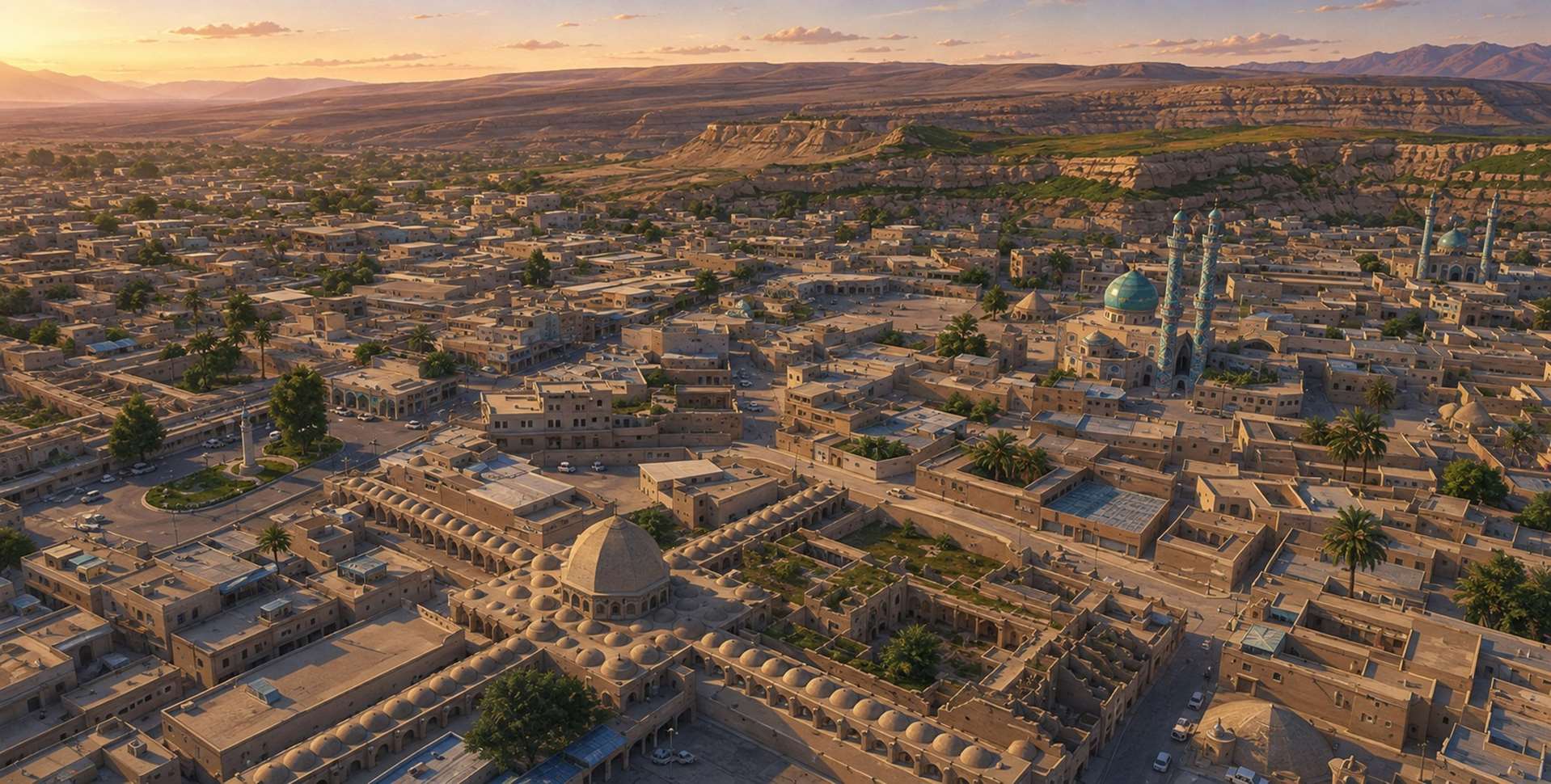 نمایی از قیصریه  شهر لار